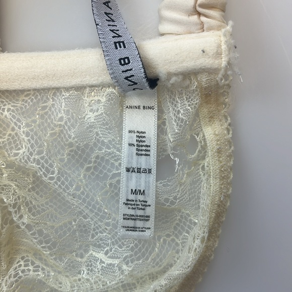 Anine Bing Lace Bralette N112-20 - Picture 7 of 7